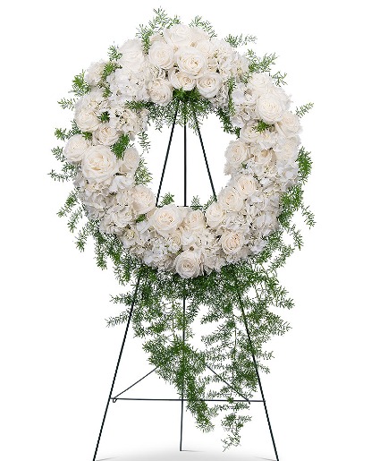Eternal Peace Wreath Flower Arrangement