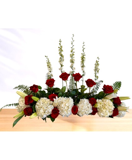 Eternal: Red and White  Table Runner Display