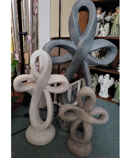 Eternity Cross outdoor cement cross/colors vary