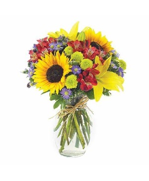 European Garden  Sunflower arrangement