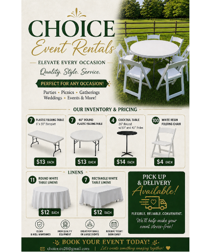 Event Rentals  Wedding / Events