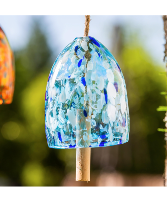 Evergreen Glass Bell Chime 