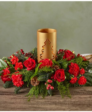Evergreen Glow Centerpiece 