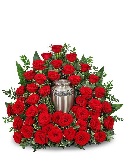 Everlasting Beauty Cremation Tribute Flower Arrangement