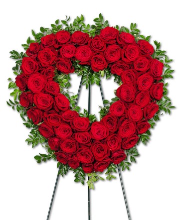 Everlasting Beauty Heart Sympathy Arrangement in Houston, TX | EXOTICA THE SIGNATURE OF FLOWERS