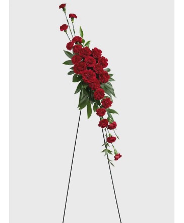 Everlasting Love Carnation Spray sympathy in Glenwood, AR | Glenwood Florist & Gifts