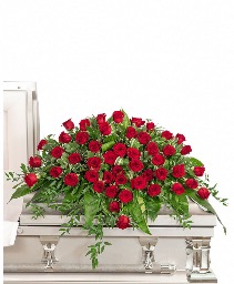 Everlasting Love Casket Spray Funeral Arrangement