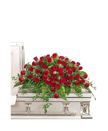 Everlasting Love Casket Spray Sympathy Arrangement