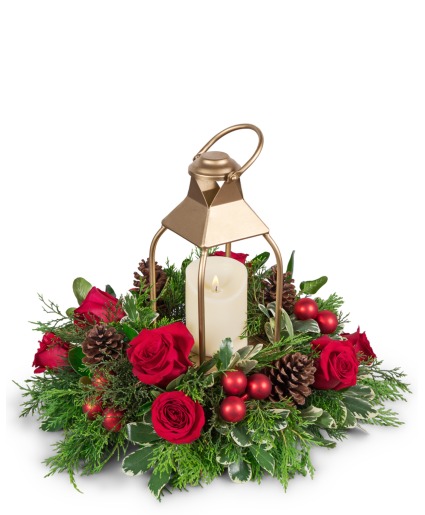 Evermore Lantern Flower Arrangement