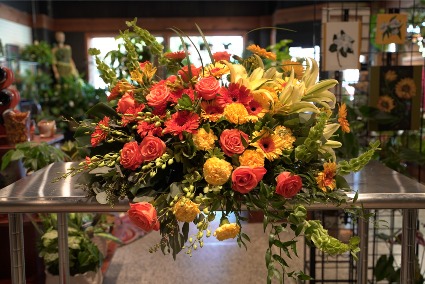 Exotic & Bold  Casket Spray