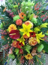 Exotic Floral Funeral Spray  Funeral, Sympathy