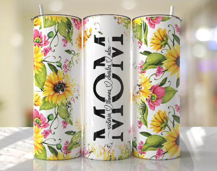 Exotica's Mom Sunflower Tumbler Mother's Day