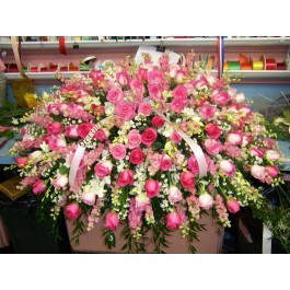 Exquisite Pink Casket Spray 