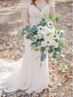 Eye catching Anemone  Bridal Bouquet