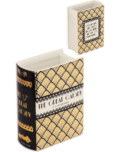 F. Scott Fitzgerald's The Great Gatsby Ceramic Book Container
