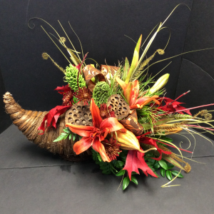 F100 - Cornucopia Centerpiece Arrangement