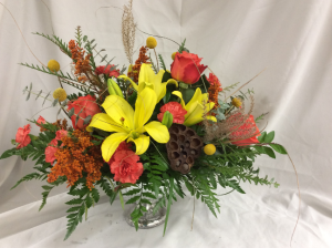 F100 - Fall Delight Centerpiece Arrangement