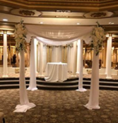 fabric chuppah  chuppah