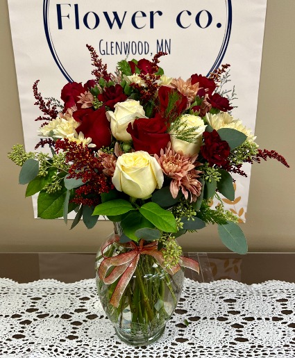 Warm Winter Wishes Cut Flowers in Vase