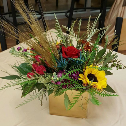 Fabulously Fall Mix in gold metallic gold cube