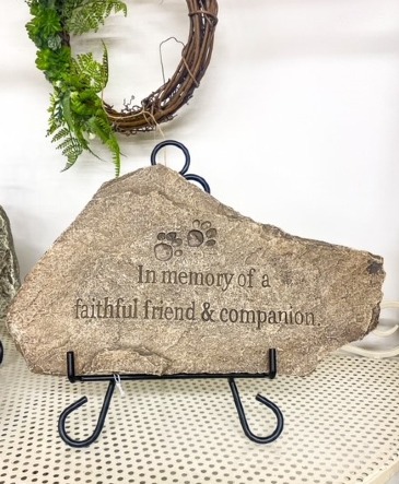 Faithful Friend Memorial Steppingstone Sympathy Pet Gift in Pendleton, IN | The Gift Box