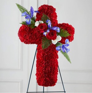 Faithful Hero Floral Cross 