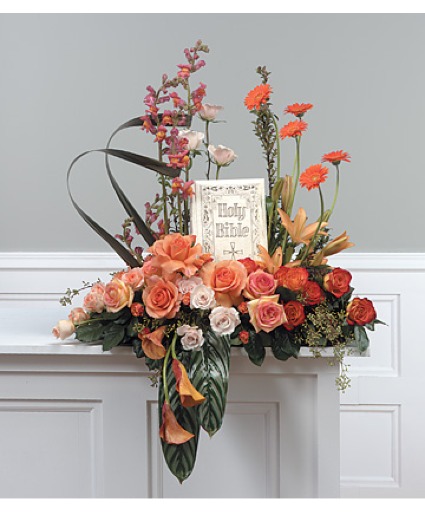 Faithful Journey Bible Tribute Sympathy Arrangement