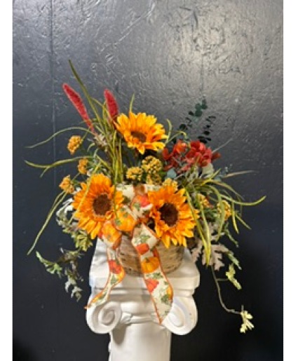 Fall Arrangement in Basket 