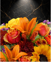 Fall Arrangement  Mix flowers 