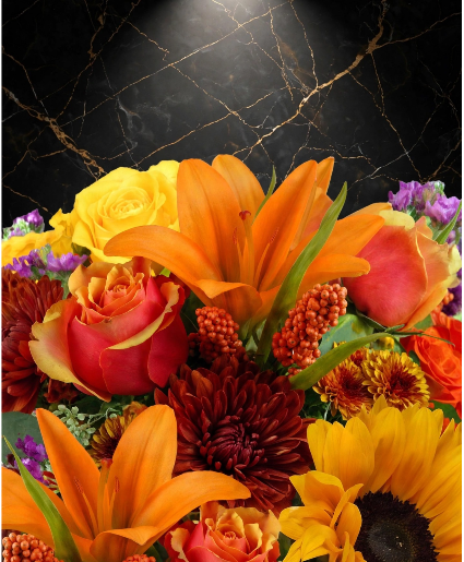 Fall Arrangement  Mix flowers 
