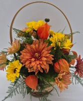 Fall Basket  Floral Bouquet 