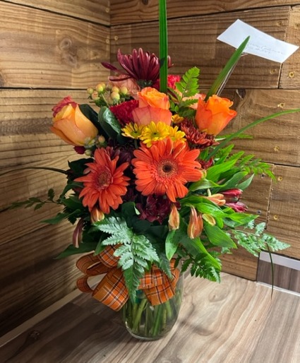 Fall Blooms vase