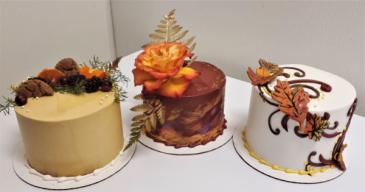 Fall Centerpiece Cake Fresh from the Bakery in Jamestown, NC | Blossoms Florist & Bakery