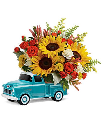 fall chevy truck Floral Design