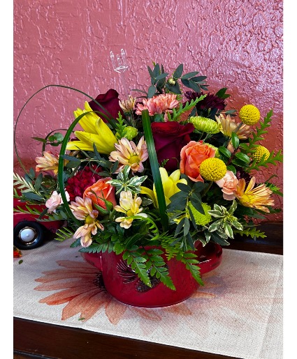 Fall Crock Arrangement 