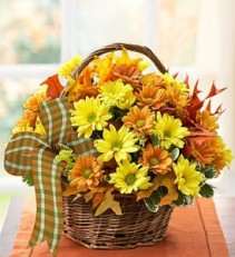 Fall Daisy Basket 