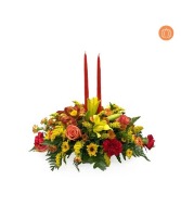 FALL DELIGHT CENTERPIECE fresh arrangement
