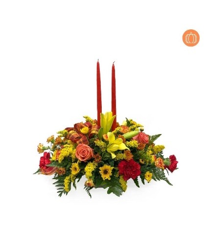 FALL DELIGHT CENTERPIECE fresh arrangement