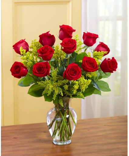 fall dozen roses Floral Design