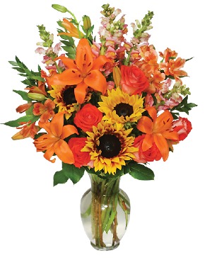 Fall Flower Gala Bouquet vase