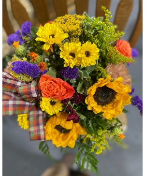 Fall Flowers Vase