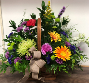Fall garden Basket Arrangement