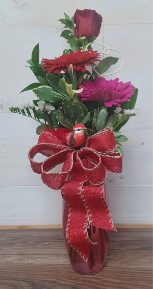 Gerberas and Rose 