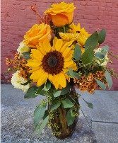 Fall Harvest Bouquet Vase