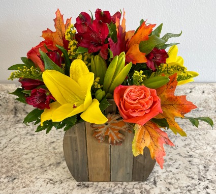 Fall Harvest Pumpkin Floral Bouquet