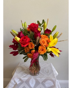 Fall In Love Vase Arrangement