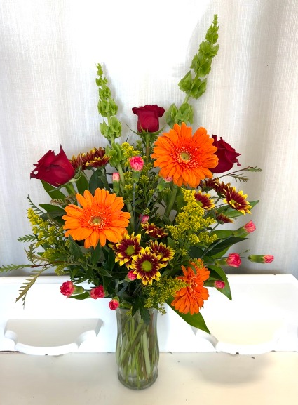Fall is Here!  Vase Arrangement