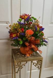Fall Pumpkin Arrangement  Thanksgiving / Fall Centerpiece