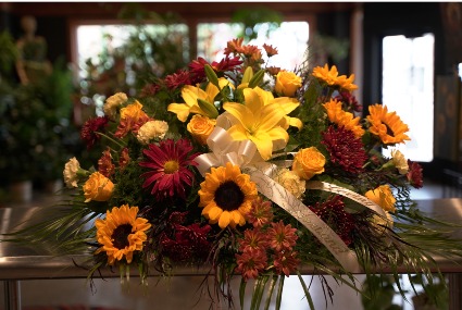 Fall Sentiments  Casket Spray 