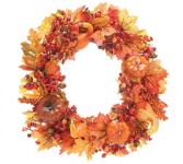 Fall Silk 24" Wreath Home Decor